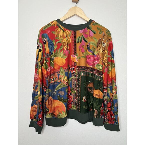 FARM Rio Tops - Farm Rio Bosque Pullover Size Medium